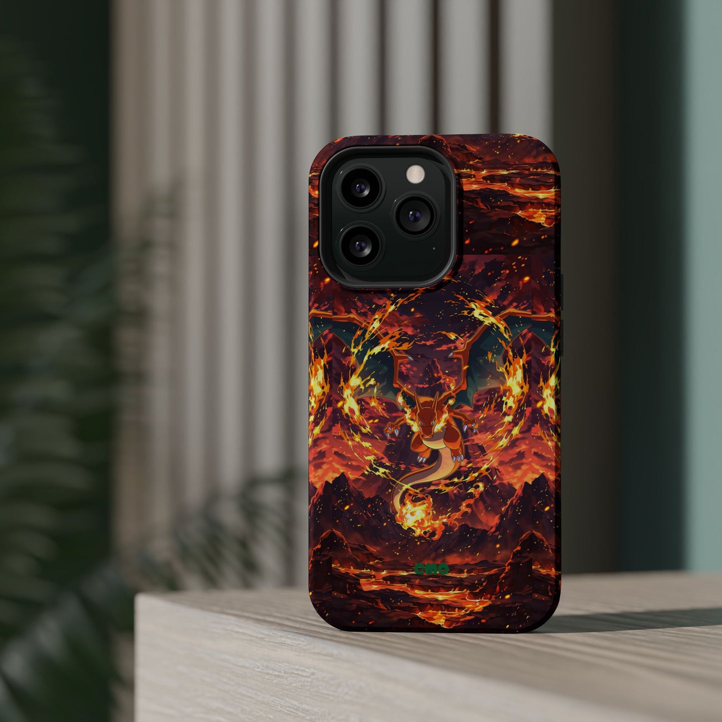 Fiery Abstract Magnetic Impact-Resistant Phone Case