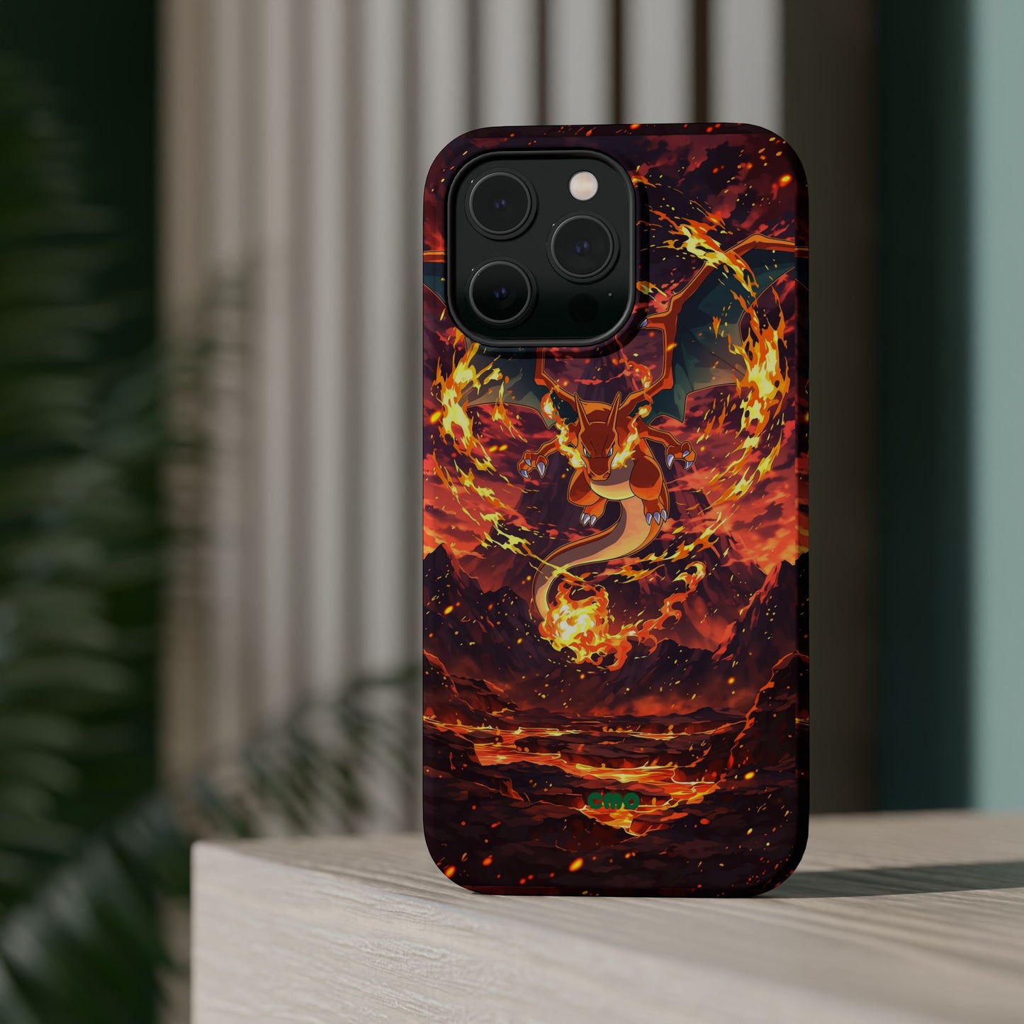 Fiery Abstract Magnetic Impact-Resistant Phone Case