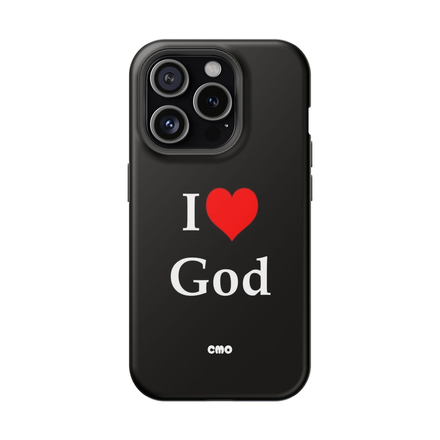 I love God Phone Case — Magnetic Impact-Resistant Religious iPhone Cover