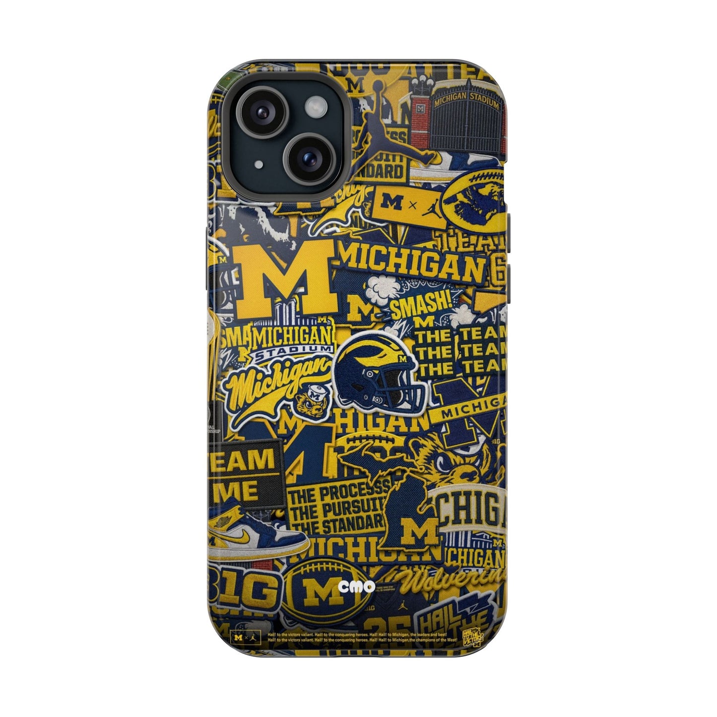 Michigan Wolverines Magnetic Impact Phone Case — Team Logo Collage MagSafe-Compatible