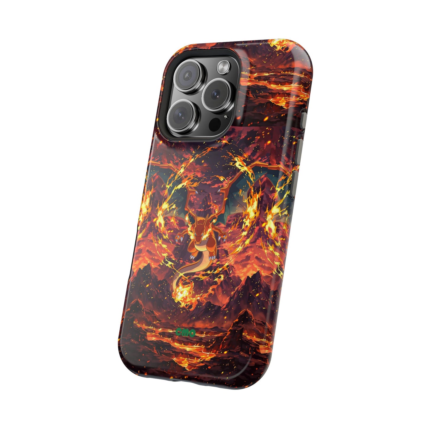 Fiery Abstract Magnetic Impact-Resistant Phone Case