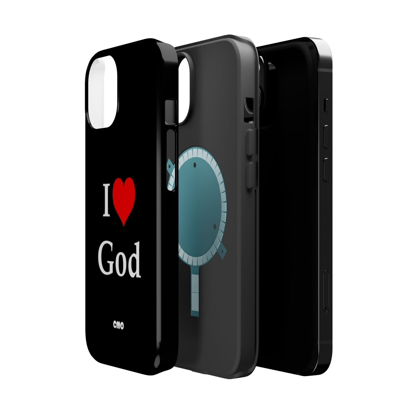 I love God Phone Case — Magnetic Impact-Resistant Religious iPhone Cover