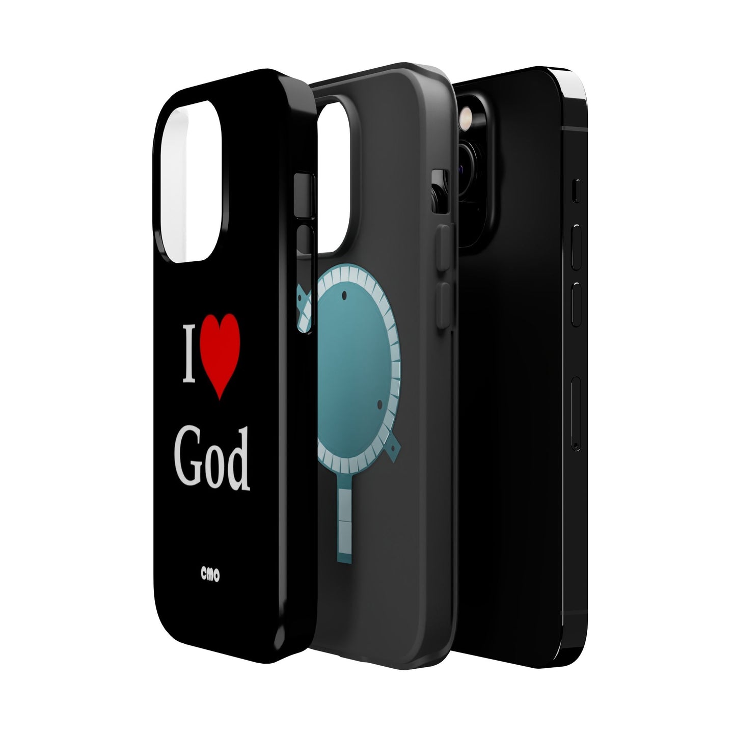 I love God Phone Case — Magnetic Impact-Resistant Religious iPhone Cover