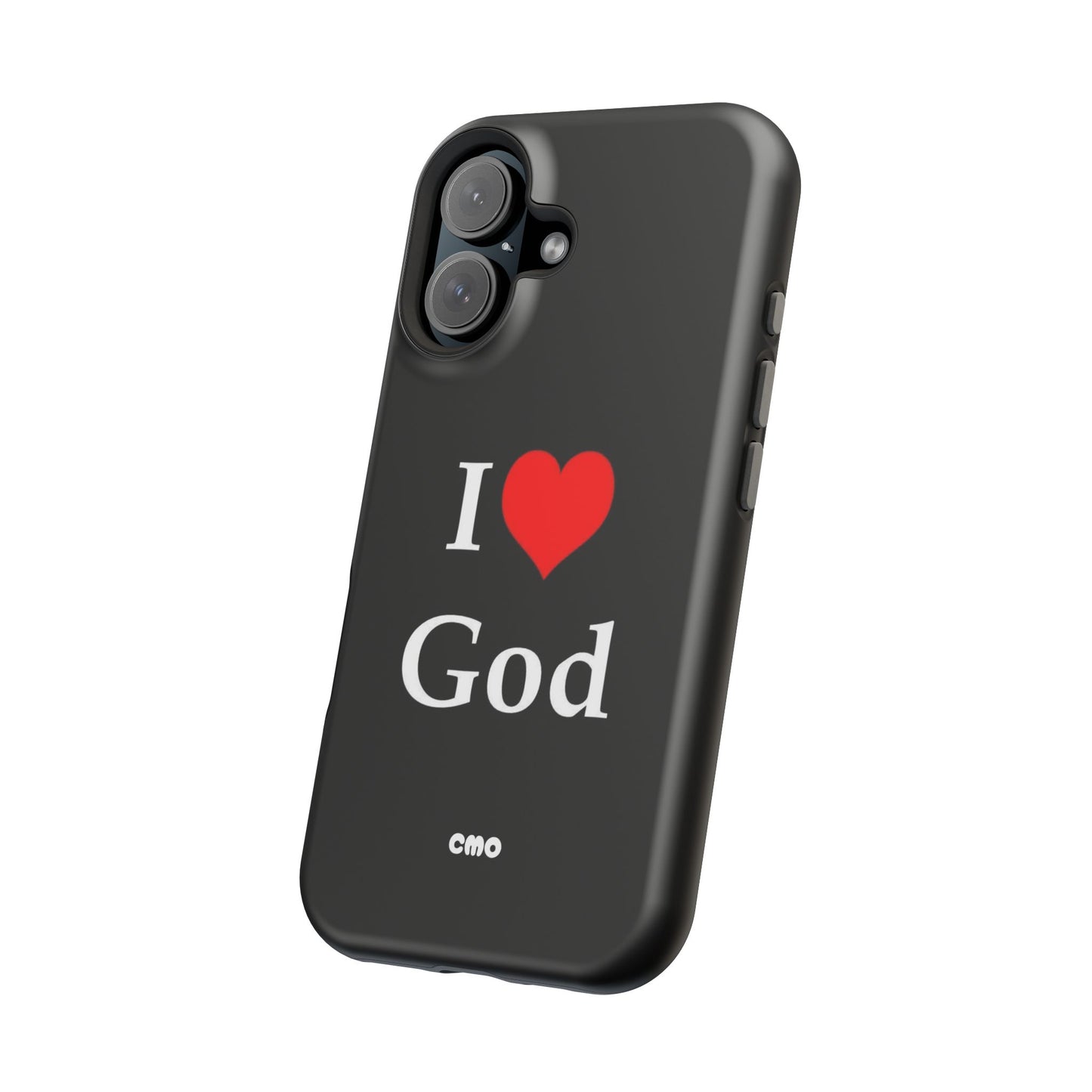 I love God Phone Case — Magnetic Impact-Resistant Religious iPhone Cover