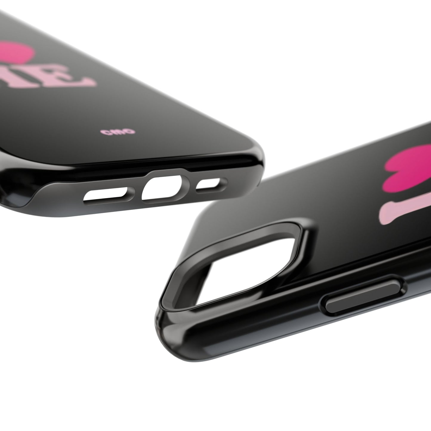 Magnetic Impact-Resistant Phone Case — "I love ME" Pink Self-Love Design