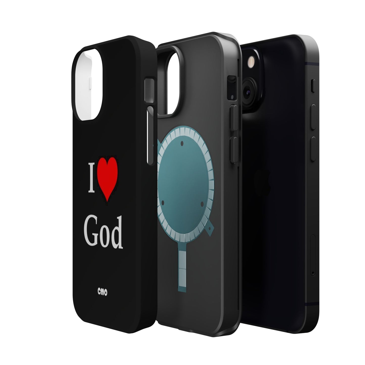 I love God Phone Case — Magnetic Impact-Resistant Religious iPhone Cover