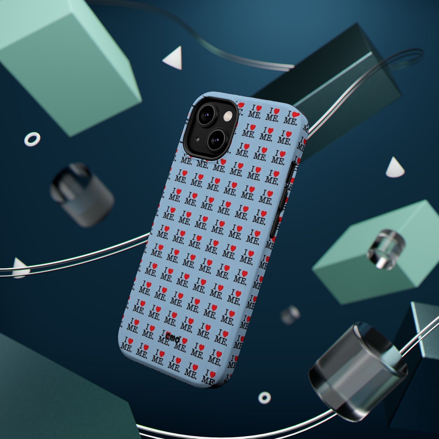 Magnetic Impact-Resistant Phone Case — "I love ME" Pattern