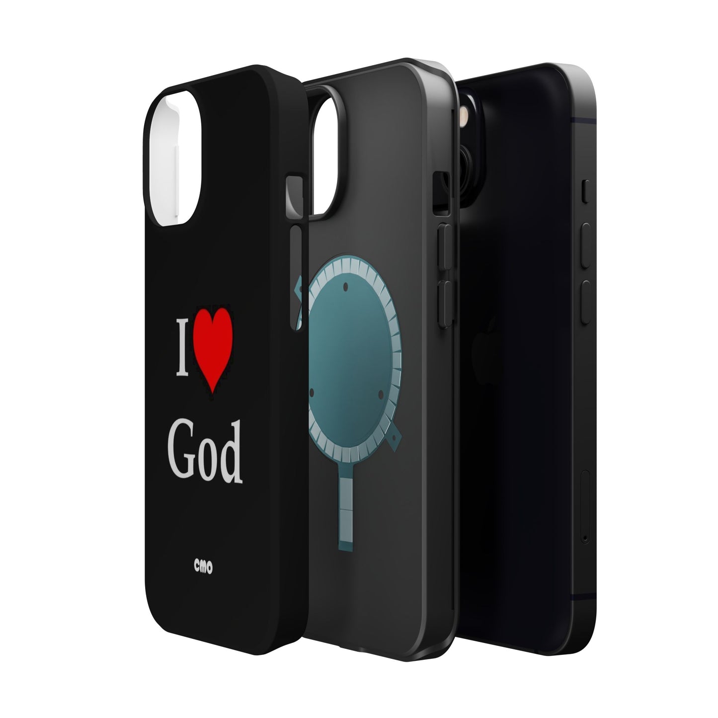 I love God Phone Case — Magnetic Impact-Resistant Religious iPhone Cover