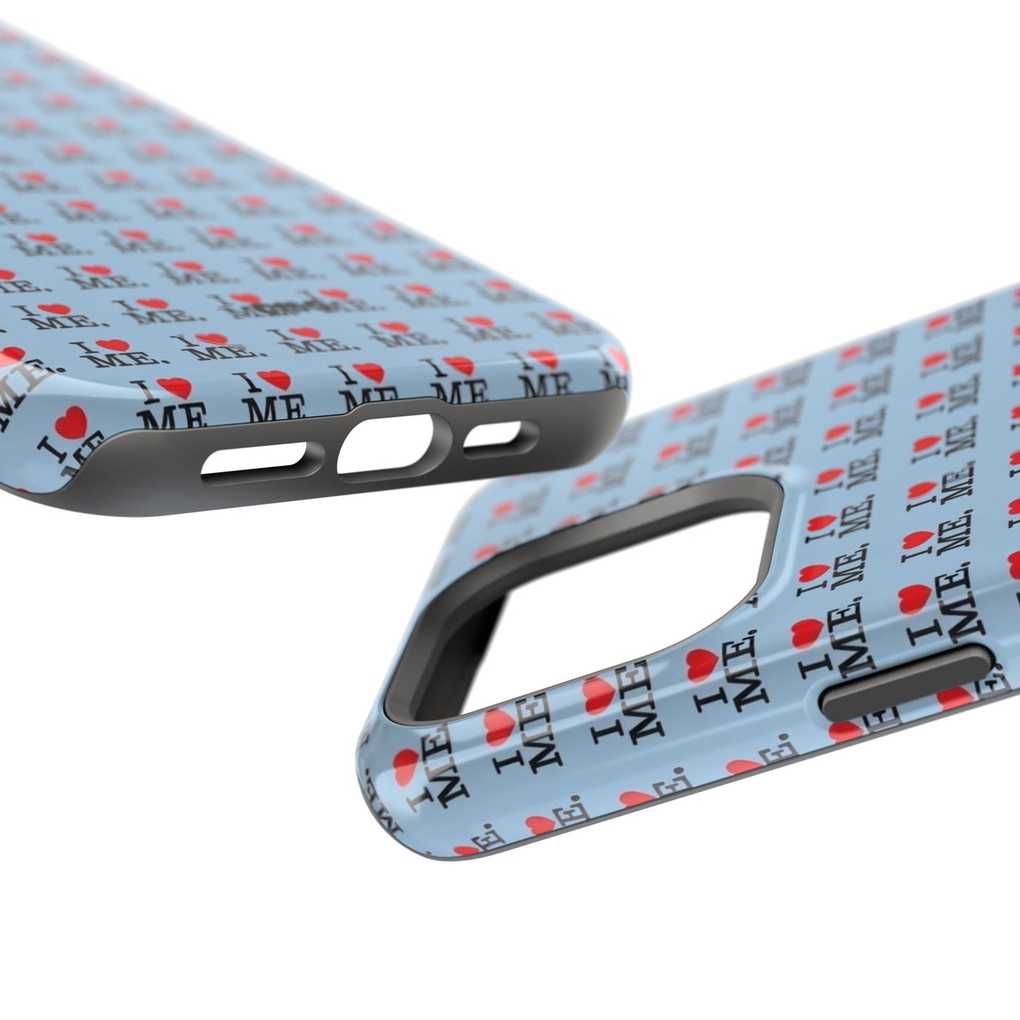 Magnetic Impact-Resistant Phone Case — "I love ME" Pattern