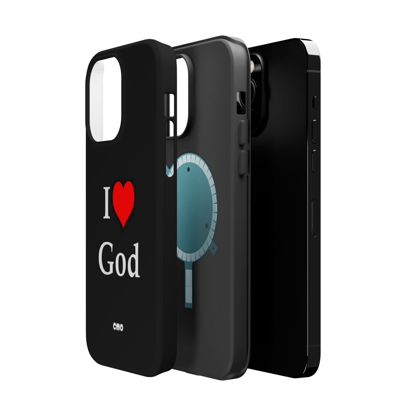 I love God Phone Case — Magnetic Impact-Resistant Religious iPhone Cover