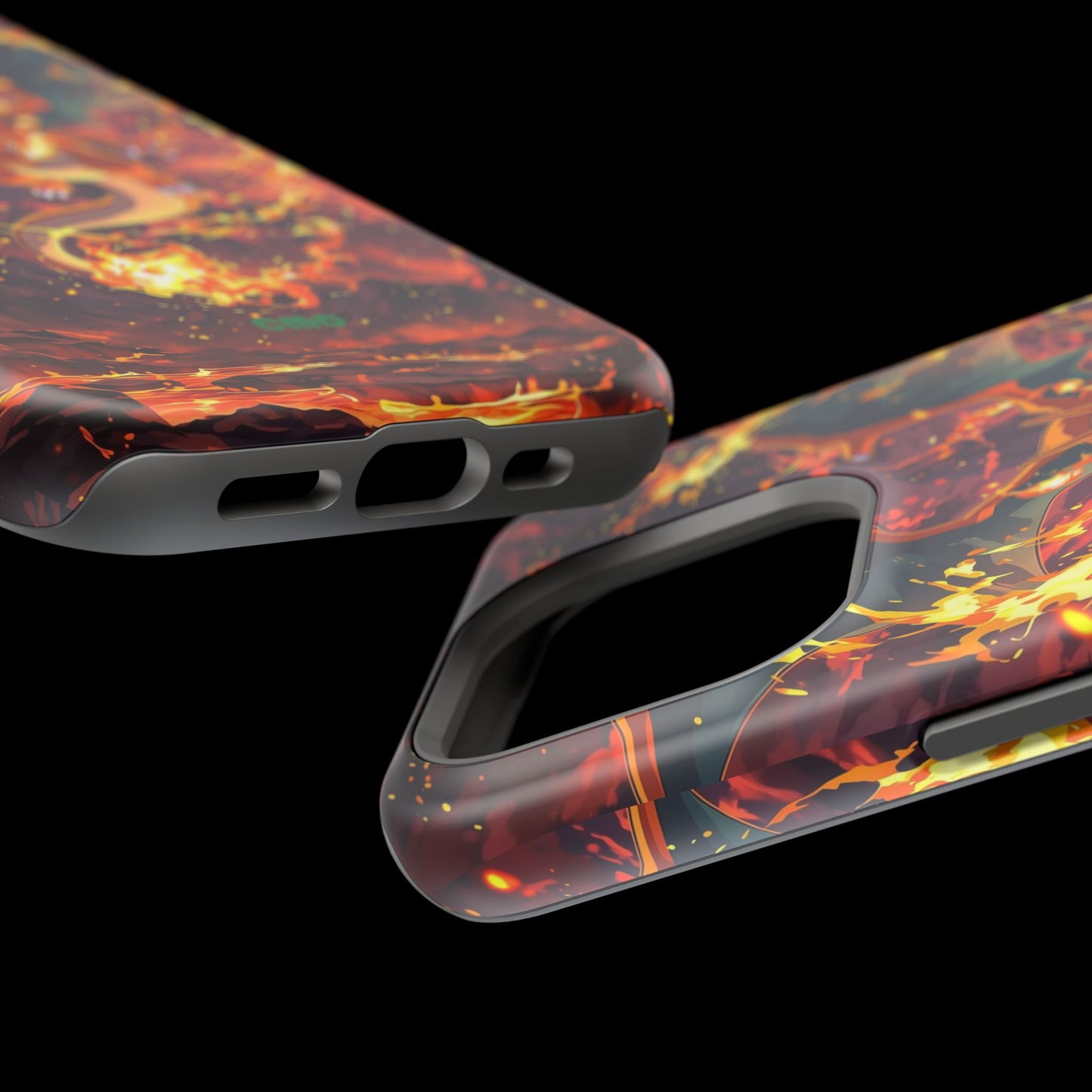 Fiery Abstract Magnetic Impact-Resistant Phone Case