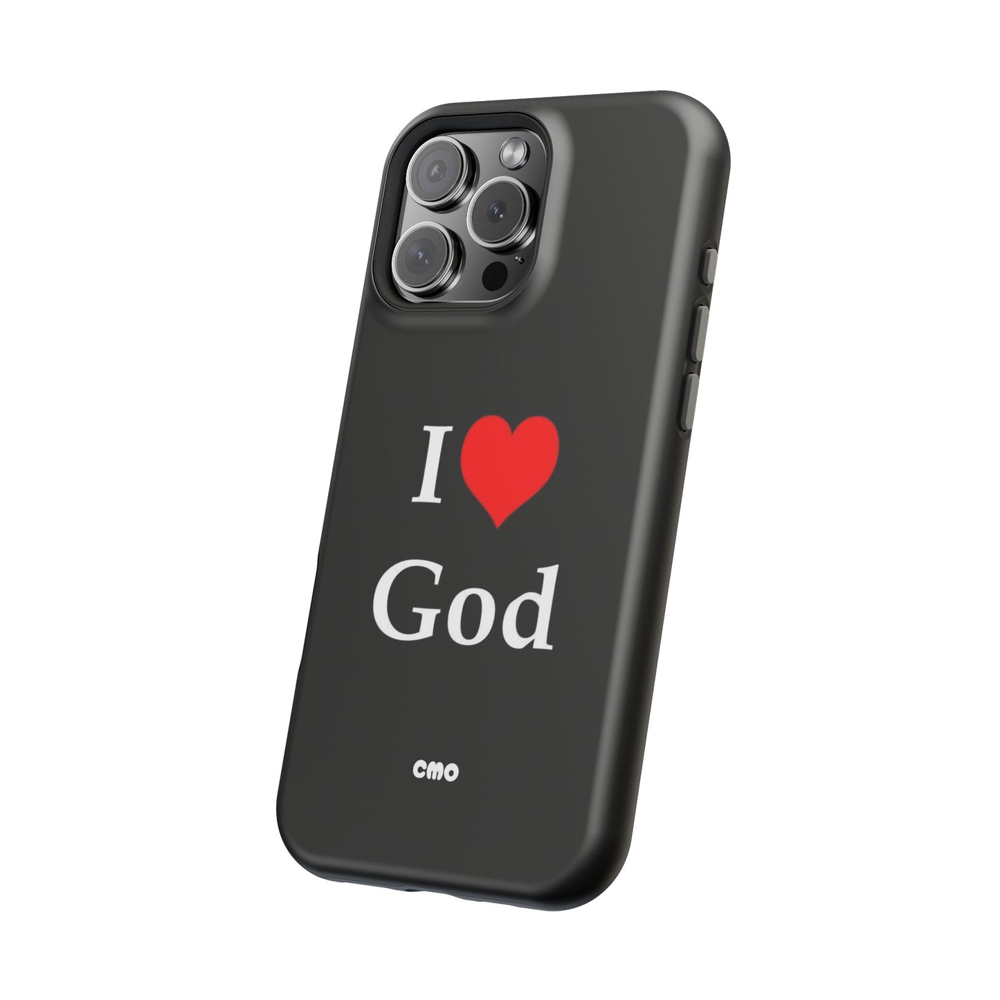 I love God Phone Case — Magnetic Impact-Resistant Religious iPhone Cover