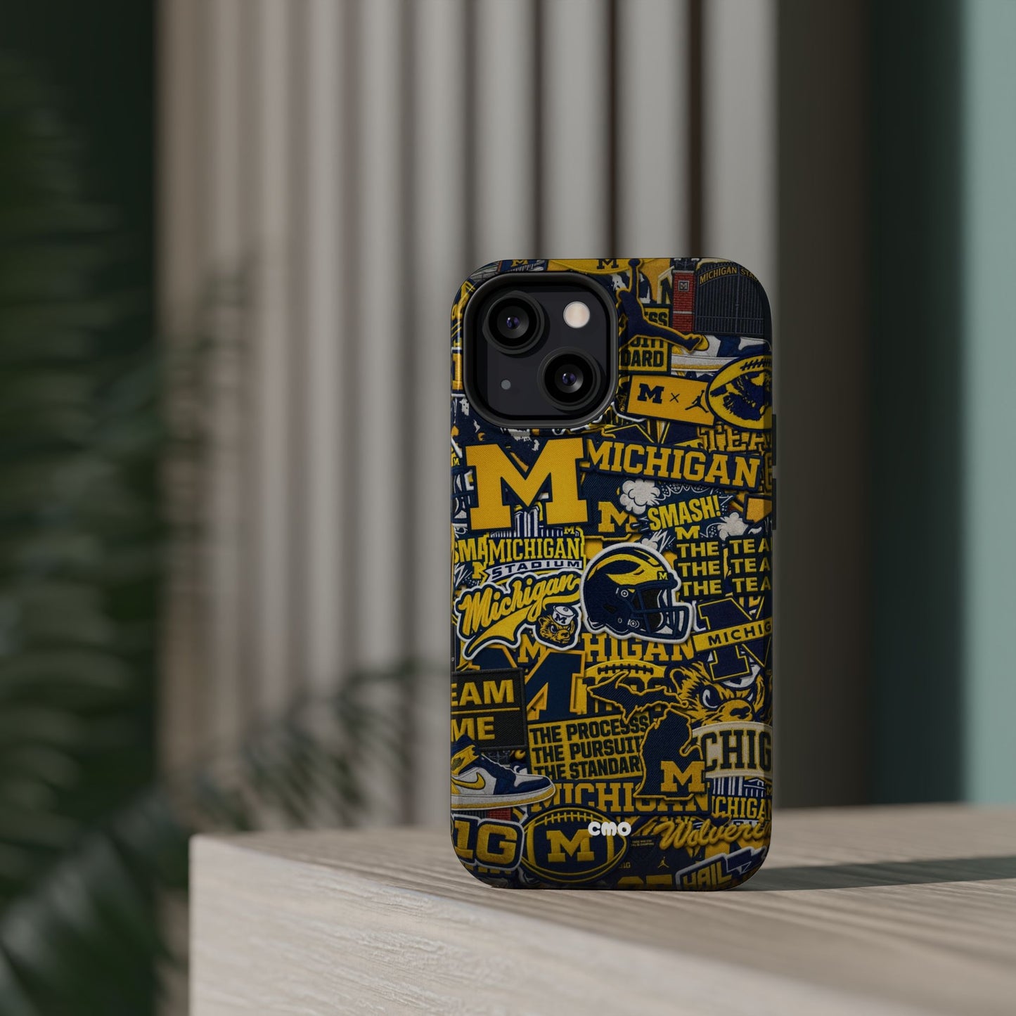 Michigan Wolverines Magnetic Impact Phone Case — Team Logo Collage MagSafe-Compatible