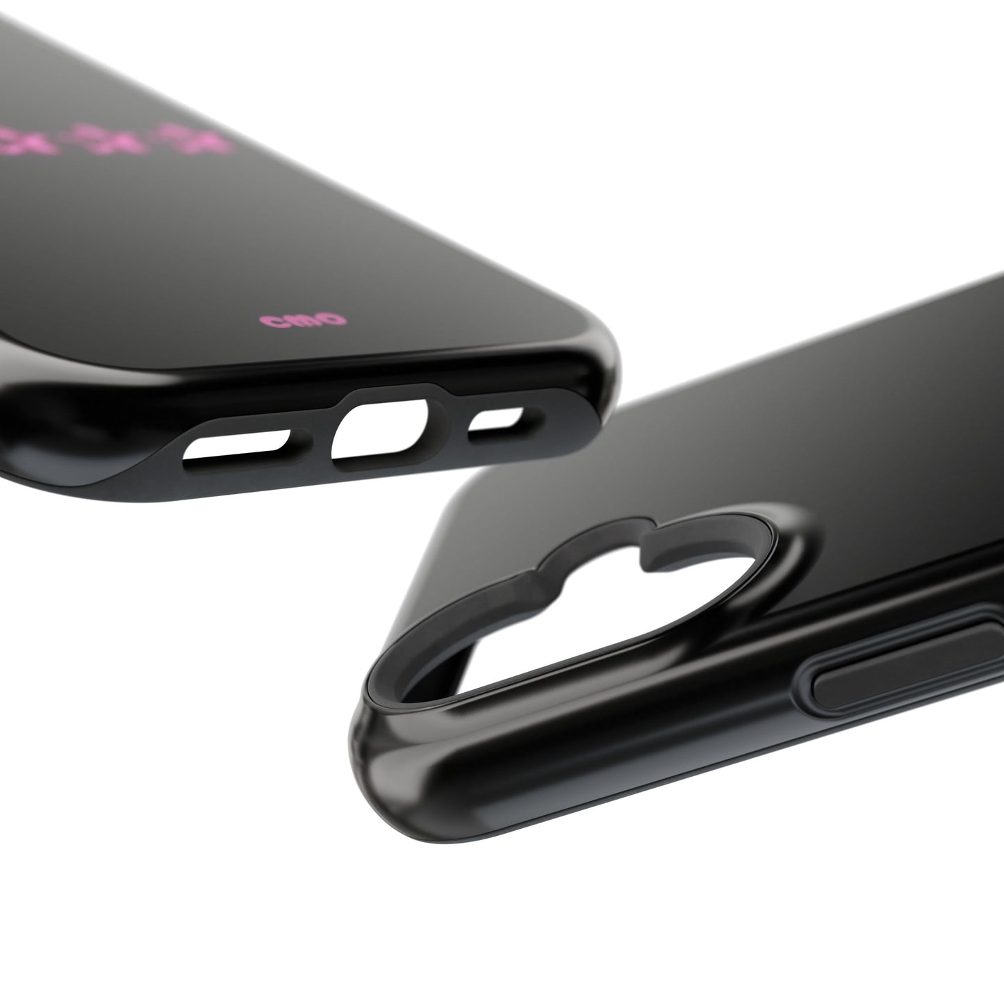 5 Stat ⭐️ Phone Case — Pink Neon Stars Magnetic Impact-Resistant Case