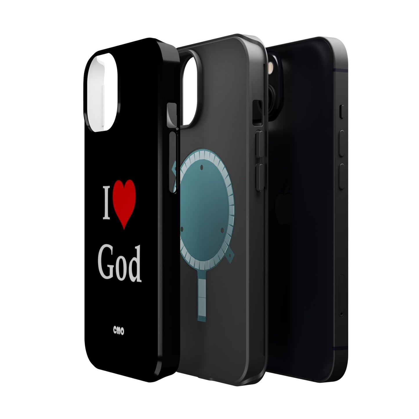 I love God Phone Case — Magnetic Impact-Resistant Religious iPhone Cover