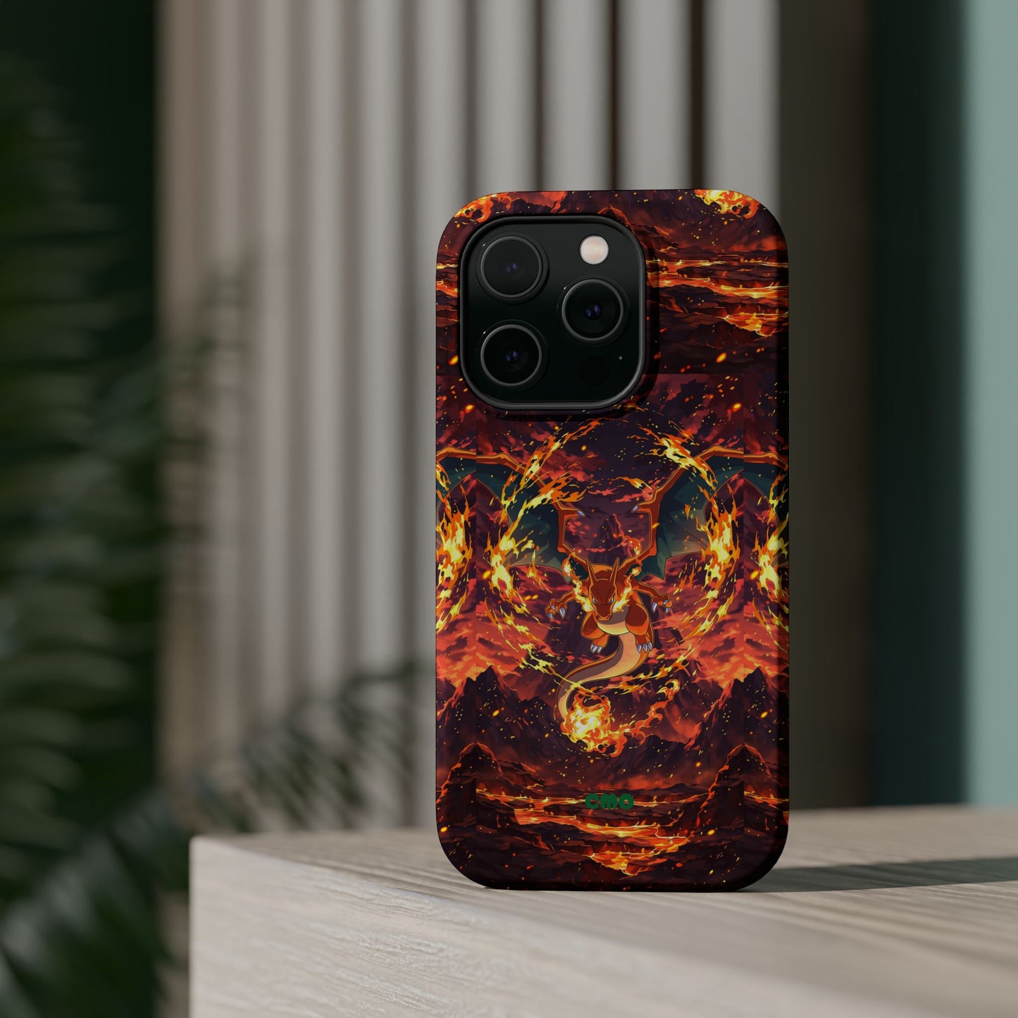 Fiery Abstract Magnetic Impact-Resistant Phone Case