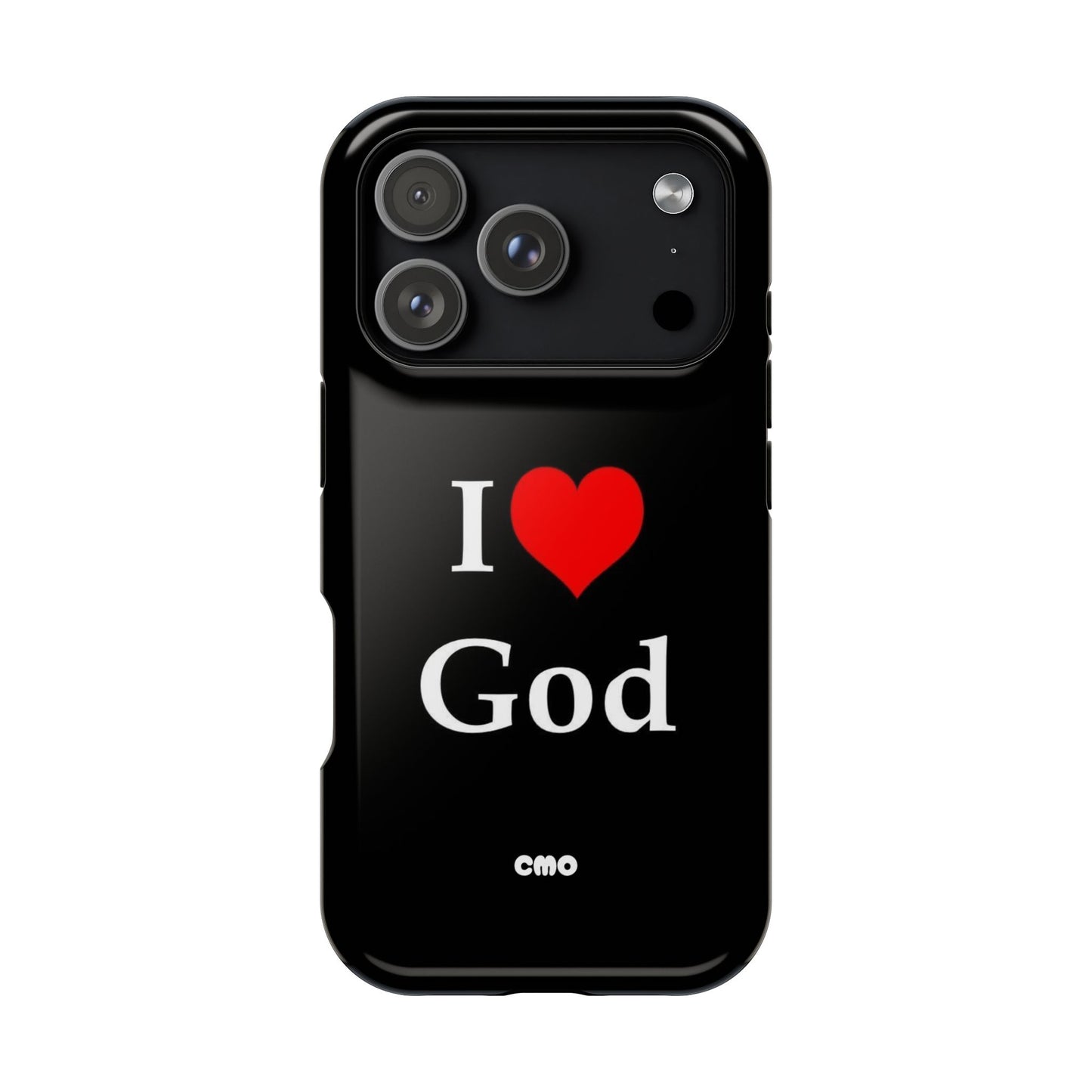 I love God Phone Case — Magnetic Impact-Resistant Religious iPhone Cover
