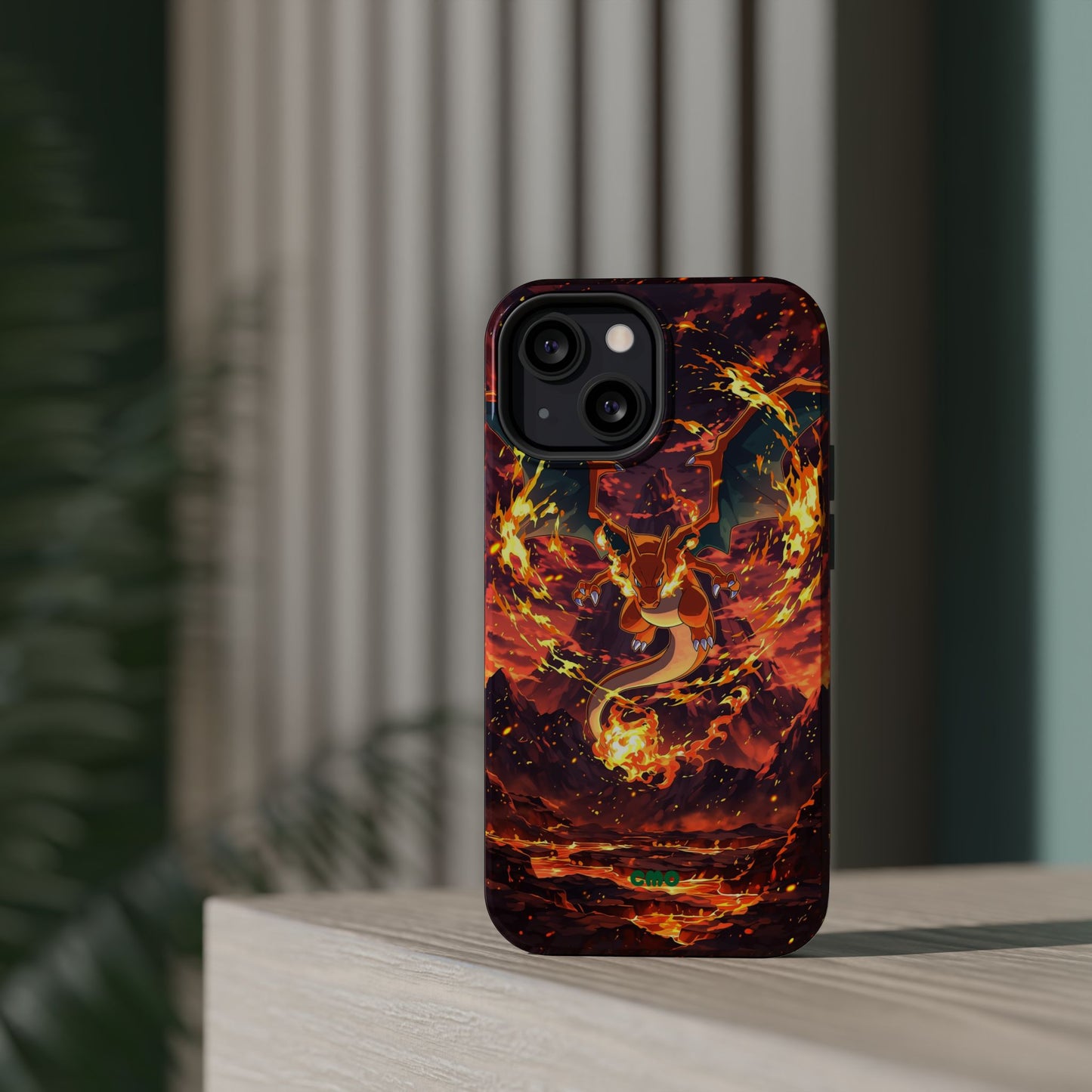 Fiery Abstract Magnetic Impact-Resistant Phone Case