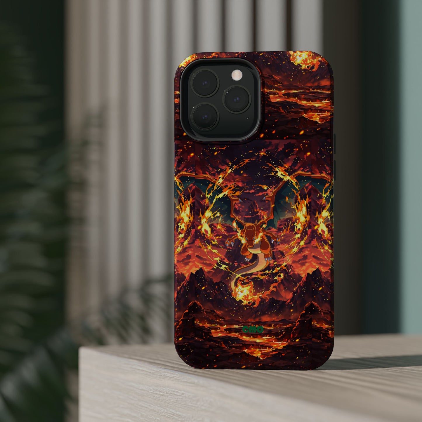 Fiery Abstract Magnetic Impact-Resistant Phone Case