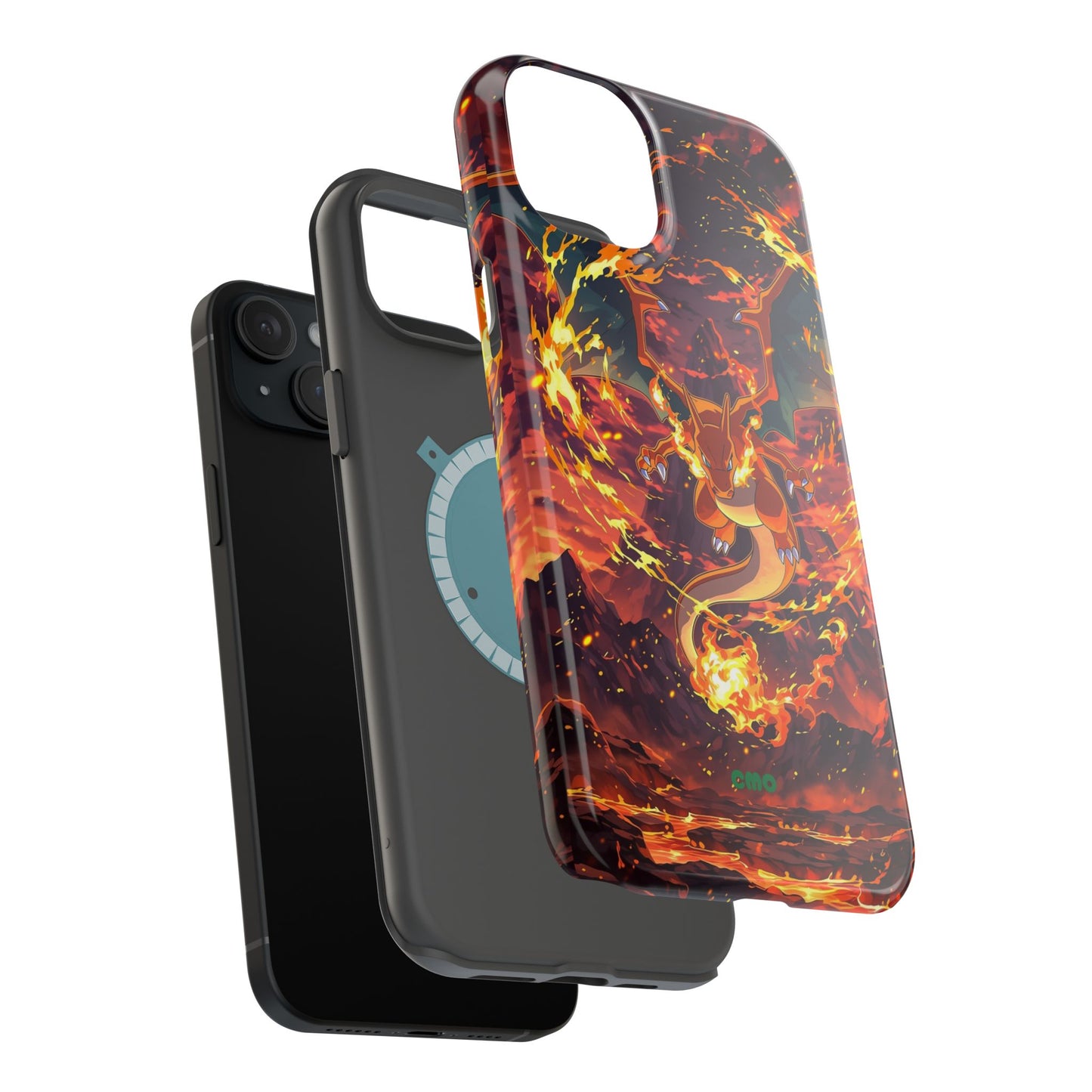 Fiery Abstract Magnetic Impact-Resistant Phone Case