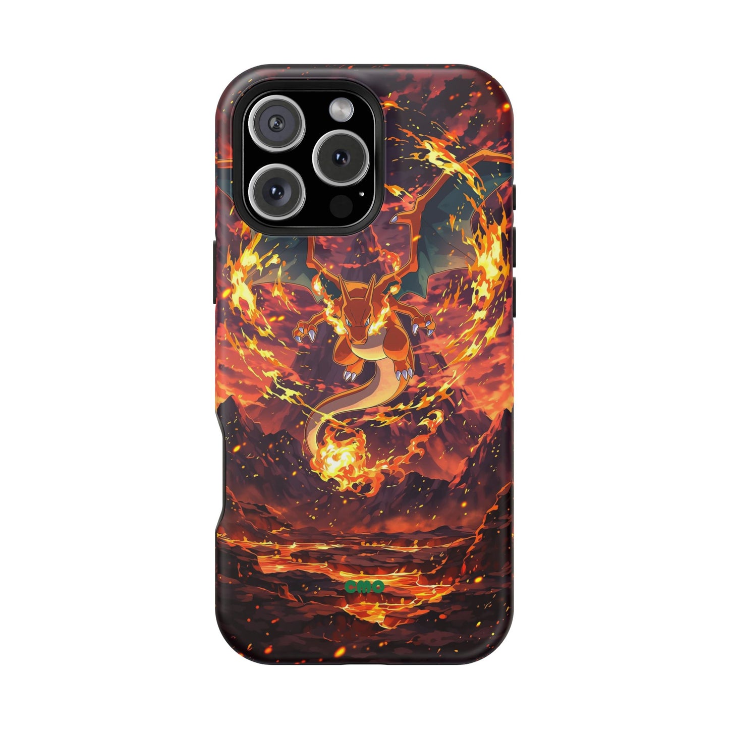 Fiery Abstract Magnetic Impact-Resistant Phone Case