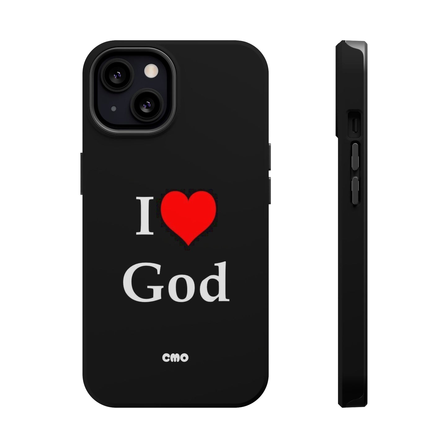 I love God Phone Case — Magnetic Impact-Resistant Religious iPhone Cover