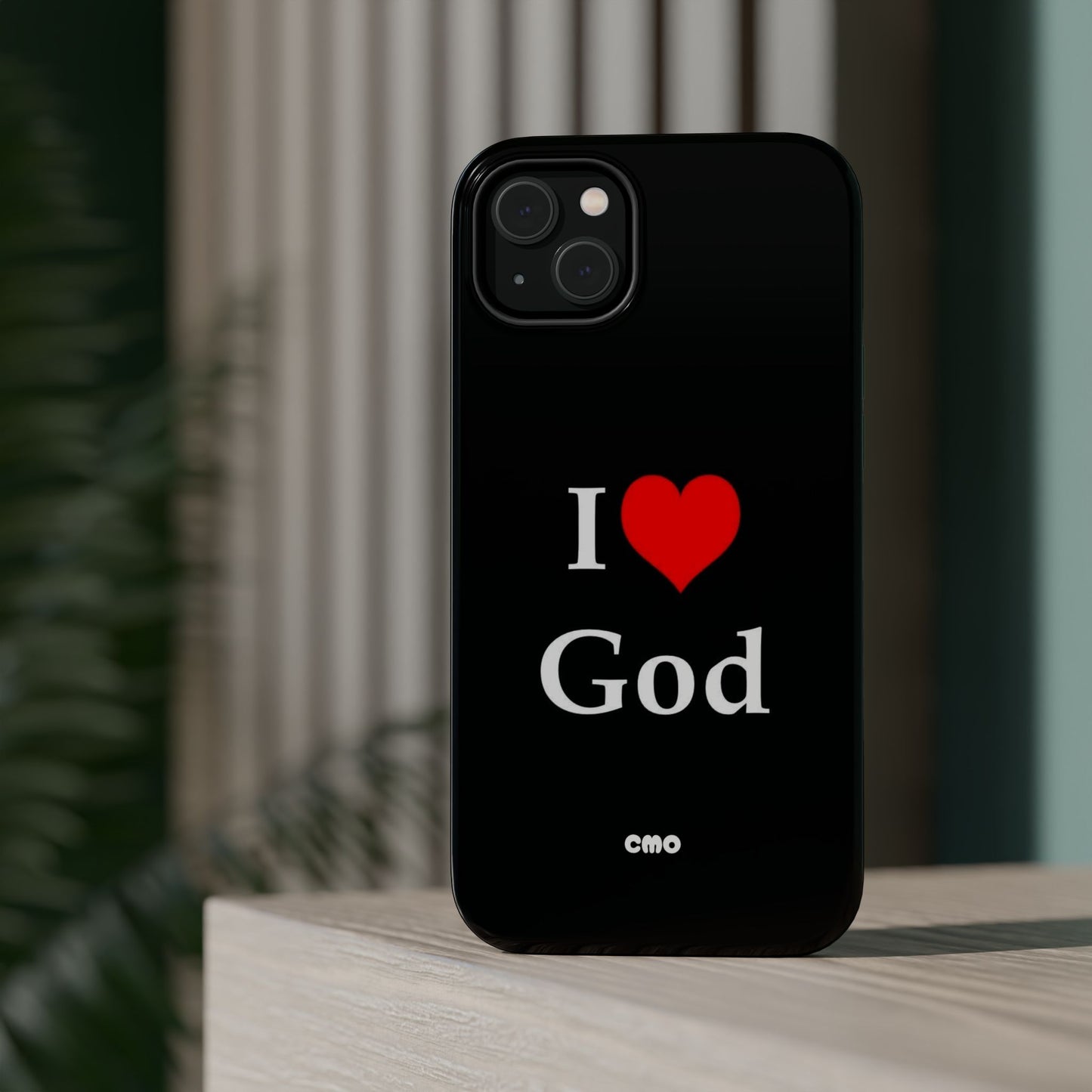 I love God Phone Case — Magnetic Impact-Resistant Religious iPhone Cover