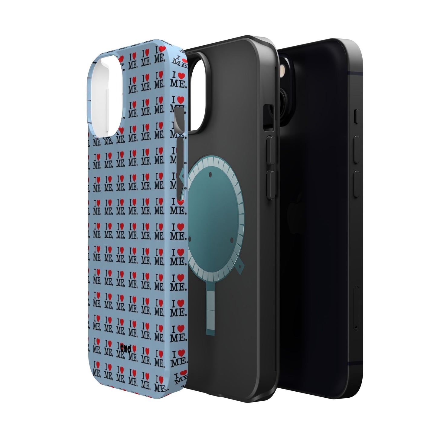Magnetic Impact-Resistant Phone Case — "I love ME" Pattern