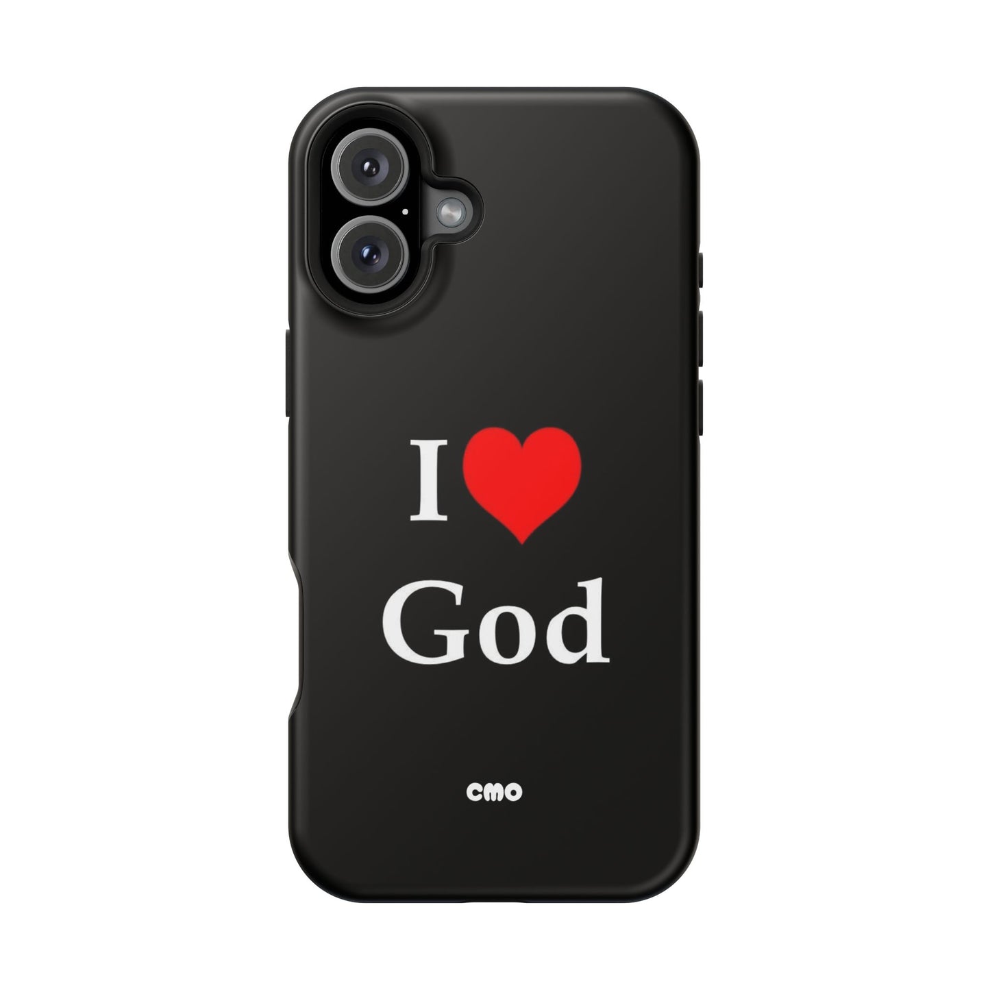 I love God Phone Case — Magnetic Impact-Resistant Religious iPhone Cover