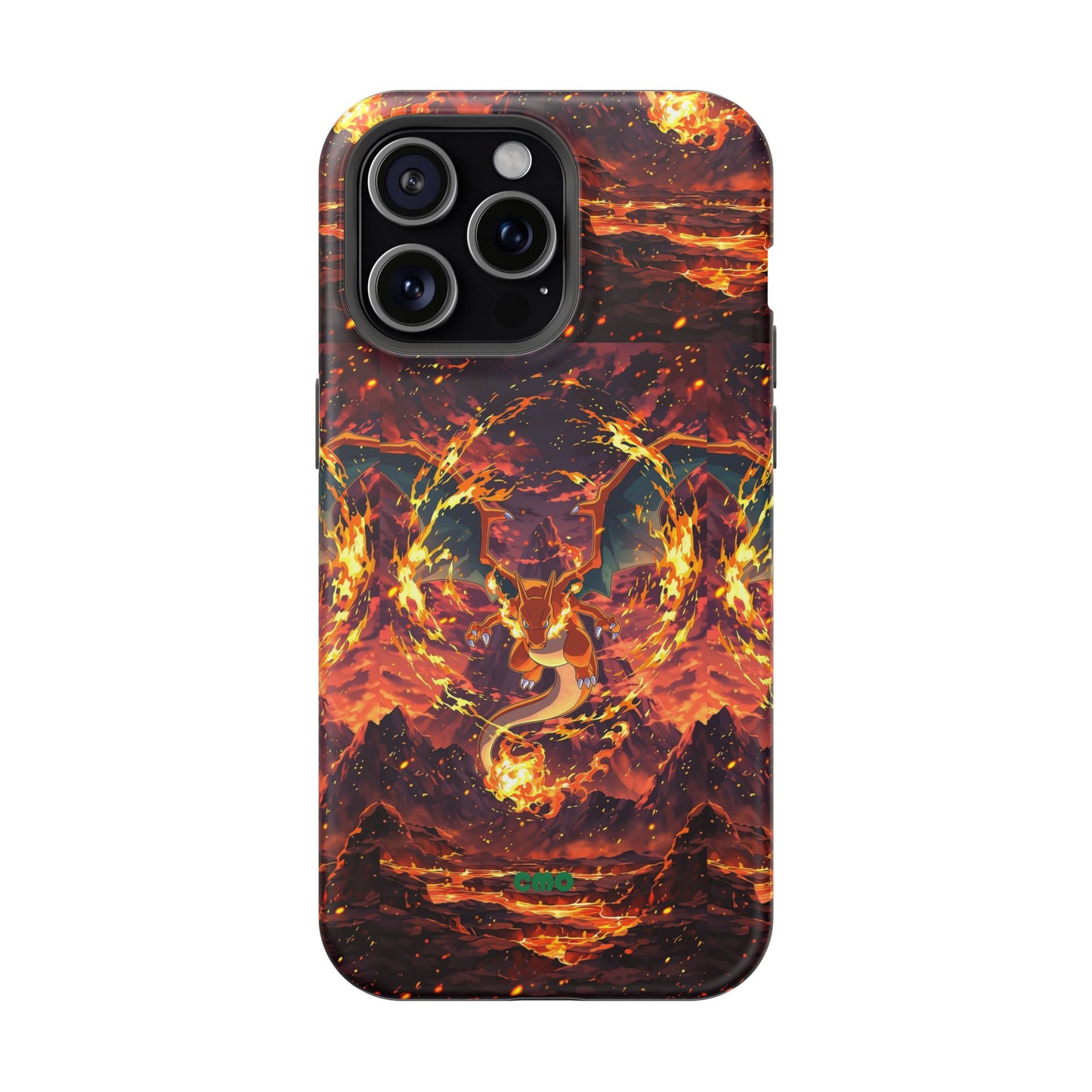 Fiery Abstract Magnetic Impact-Resistant Phone Case