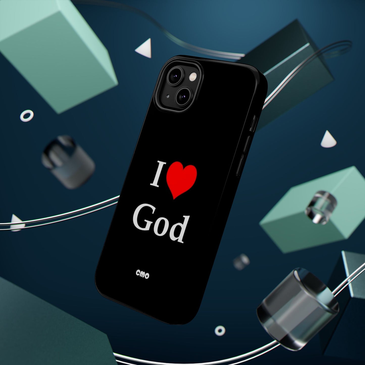 I love God Phone Case — Magnetic Impact-Resistant Religious iPhone Cover