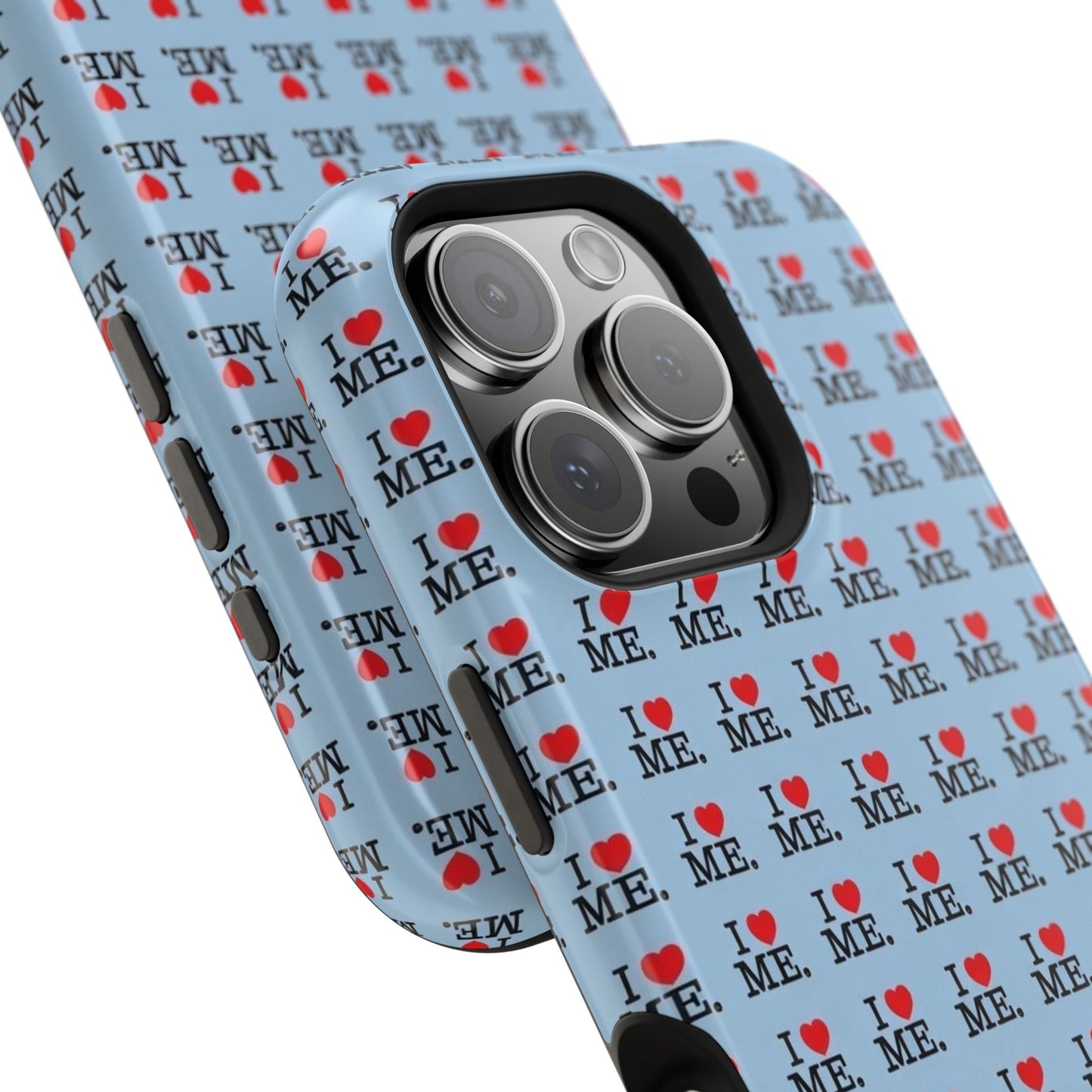 Magnetic Impact-Resistant Phone Case — "I love ME" Pattern