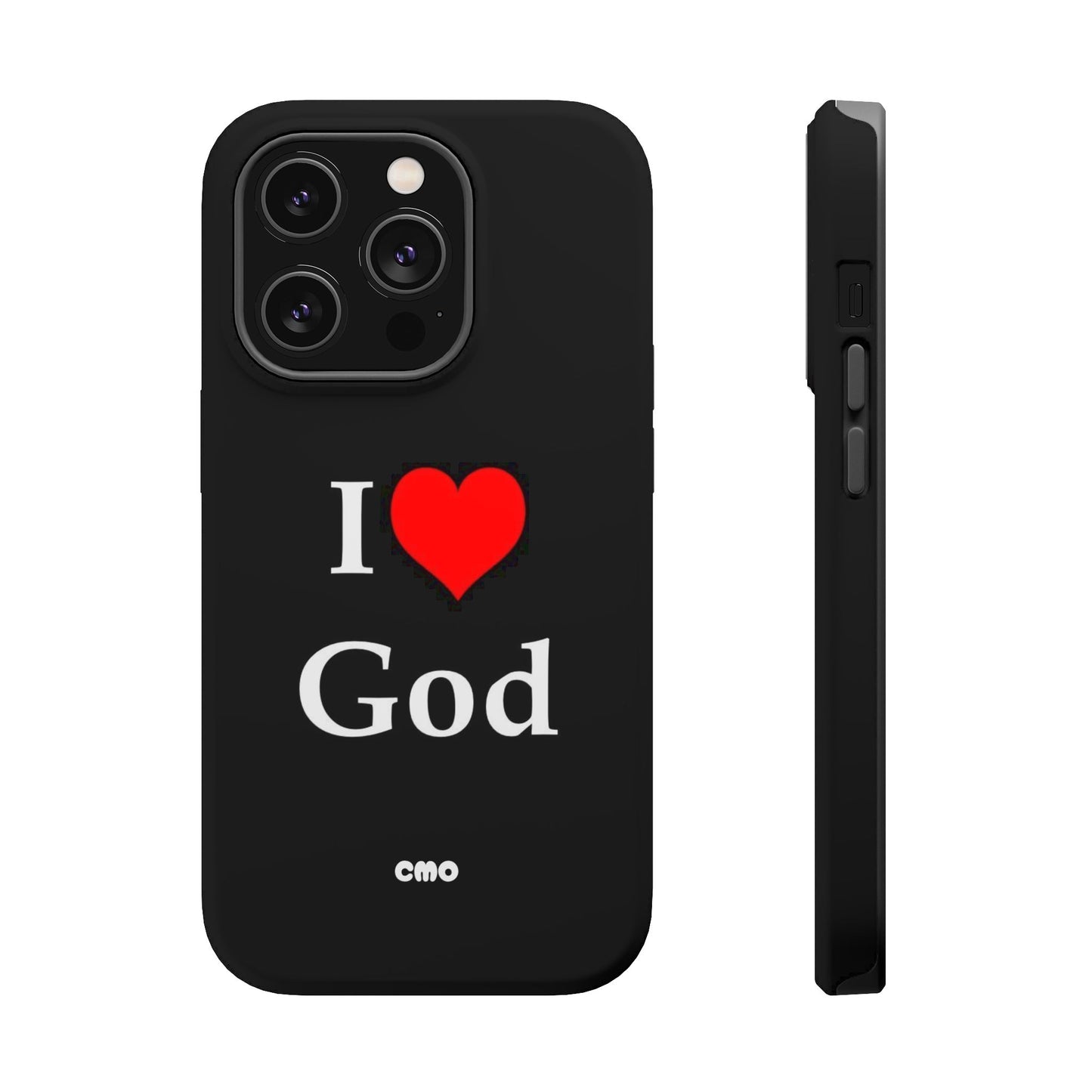 I love God Phone Case — Magnetic Impact-Resistant Religious iPhone Cover