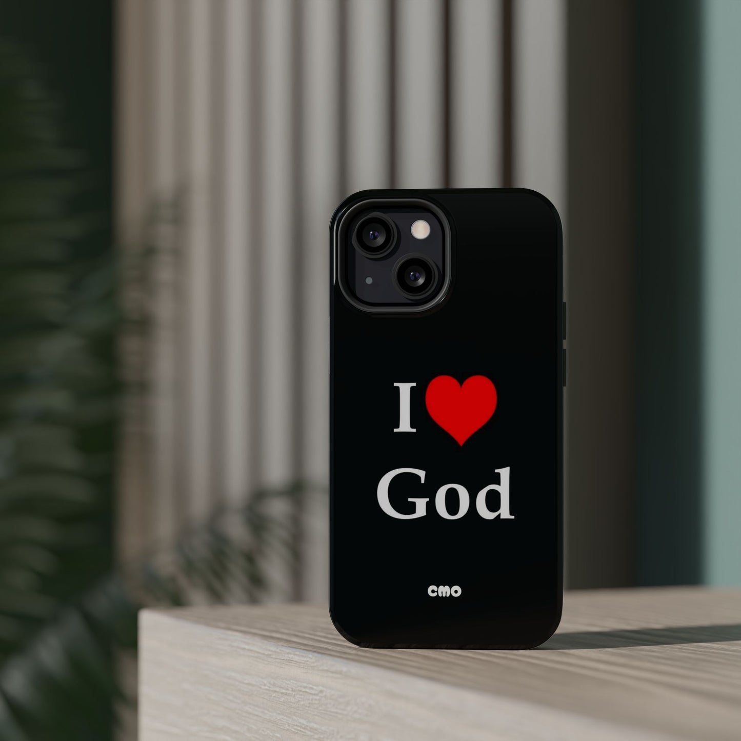 I love God Phone Case — Magnetic Impact-Resistant Religious iPhone Cover