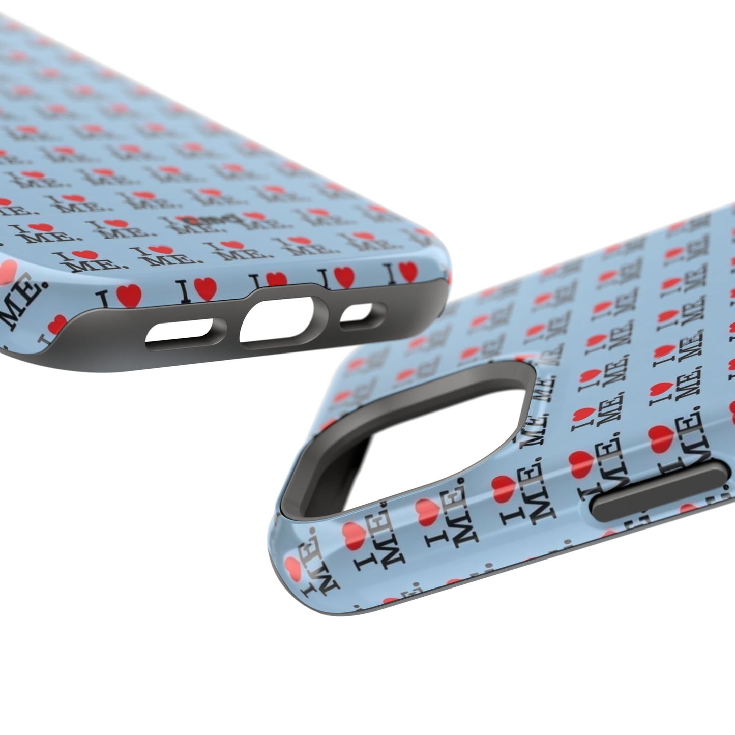 Magnetic Impact-Resistant Phone Case — "I love ME" Pattern