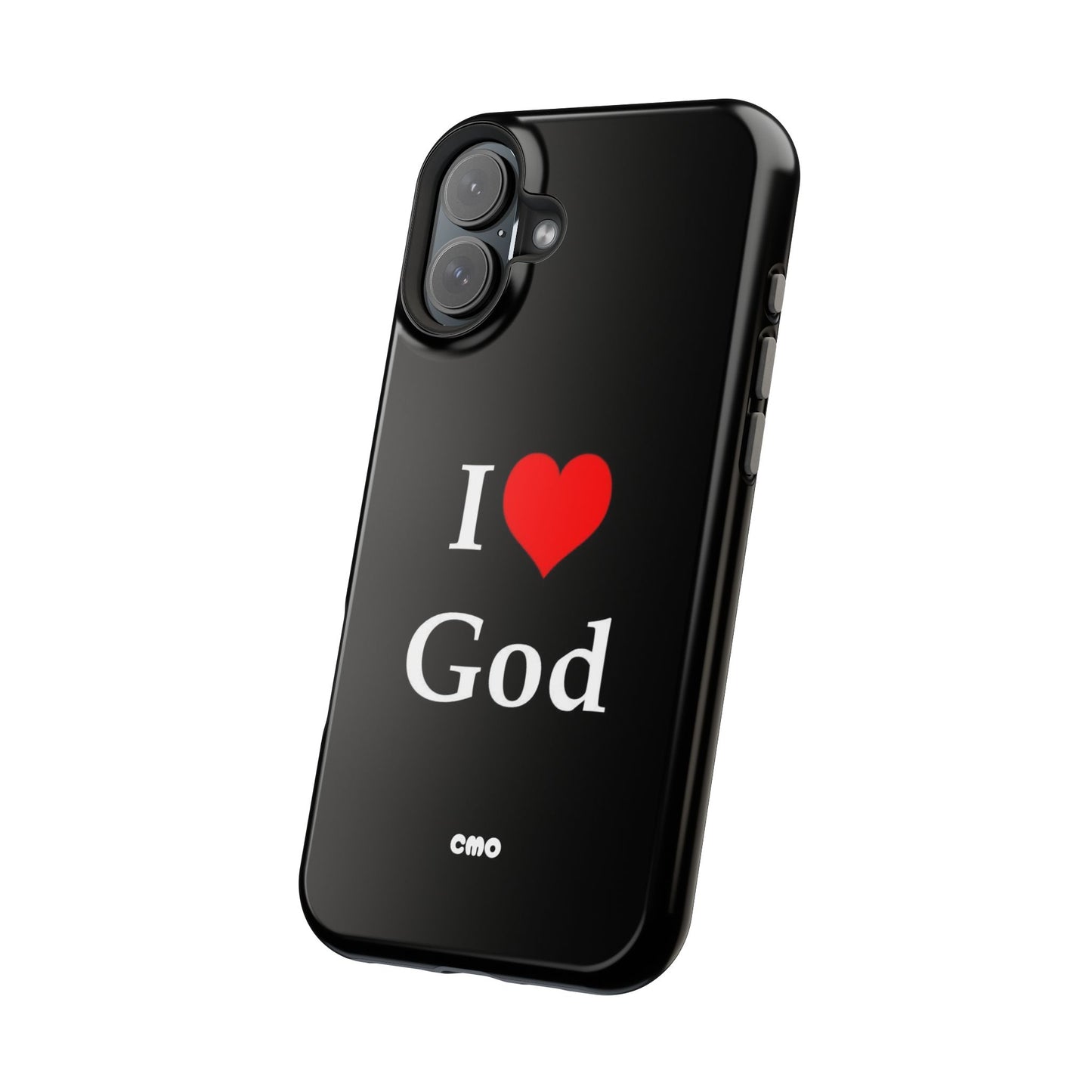 I love God Phone Case — Magnetic Impact-Resistant Religious iPhone Cover