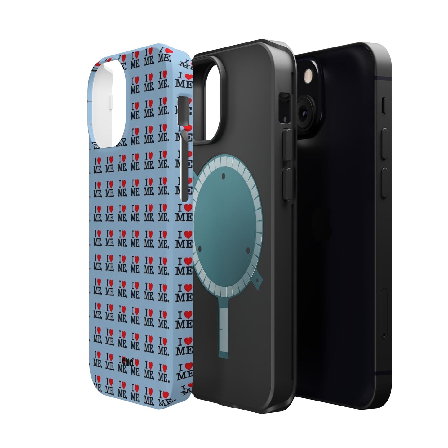 Magnetic Impact-Resistant Phone Case — "I love ME" Pattern