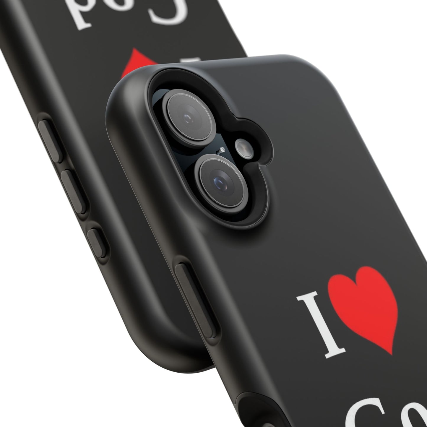 I love God Phone Case — Magnetic Impact-Resistant Religious iPhone Cover