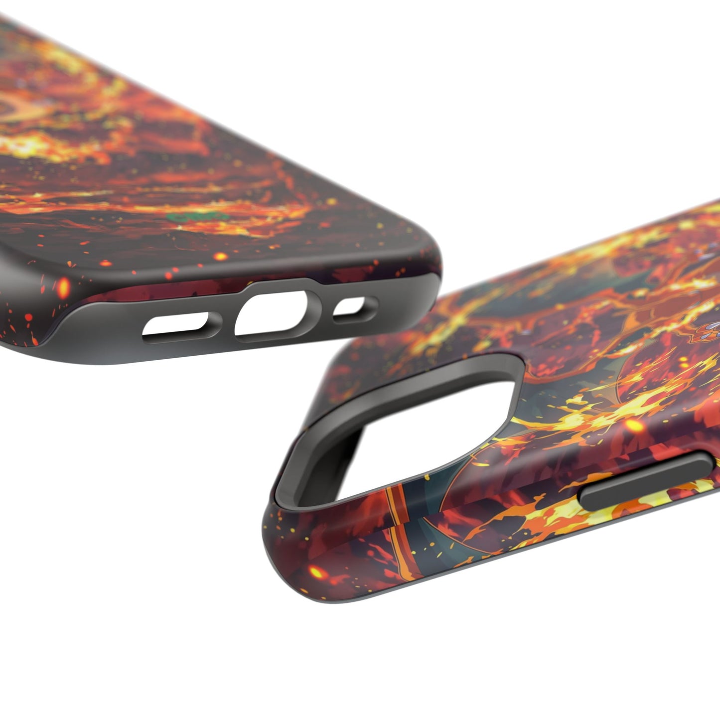 Fiery Abstract Magnetic Impact-Resistant Phone Case