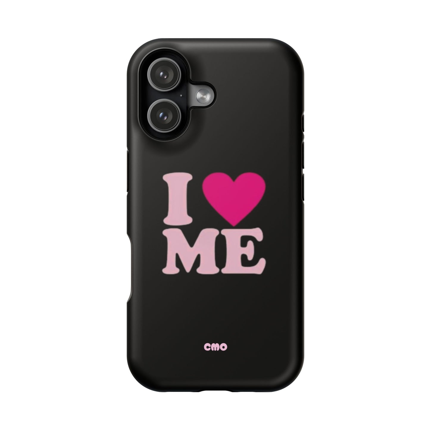 Magnetic Impact-Resistant Phone Case — "I love ME" Pink Self-Love Design