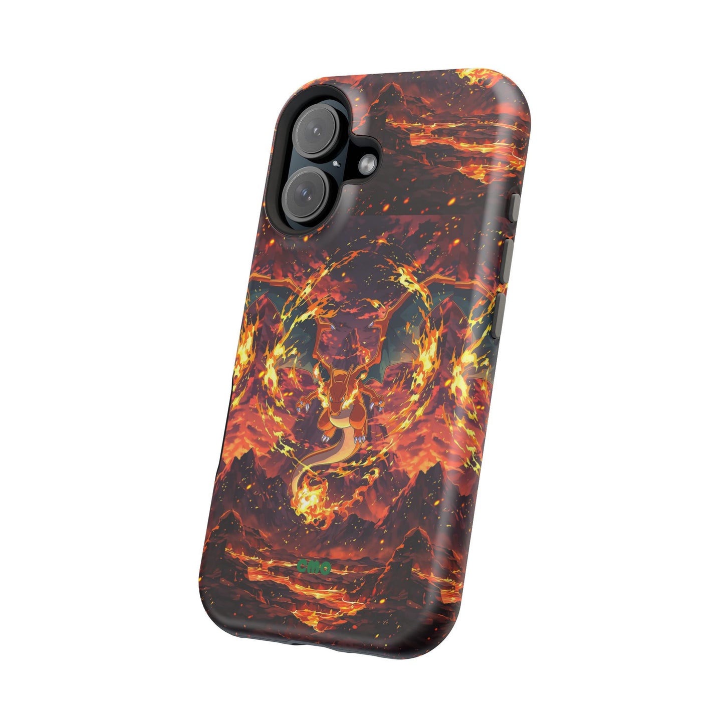 Fiery Abstract Magnetic Impact-Resistant Phone Case