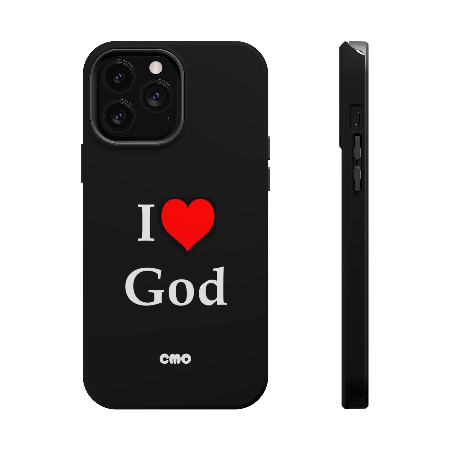 I love God Phone Case — Magnetic Impact-Resistant Religious iPhone Cover