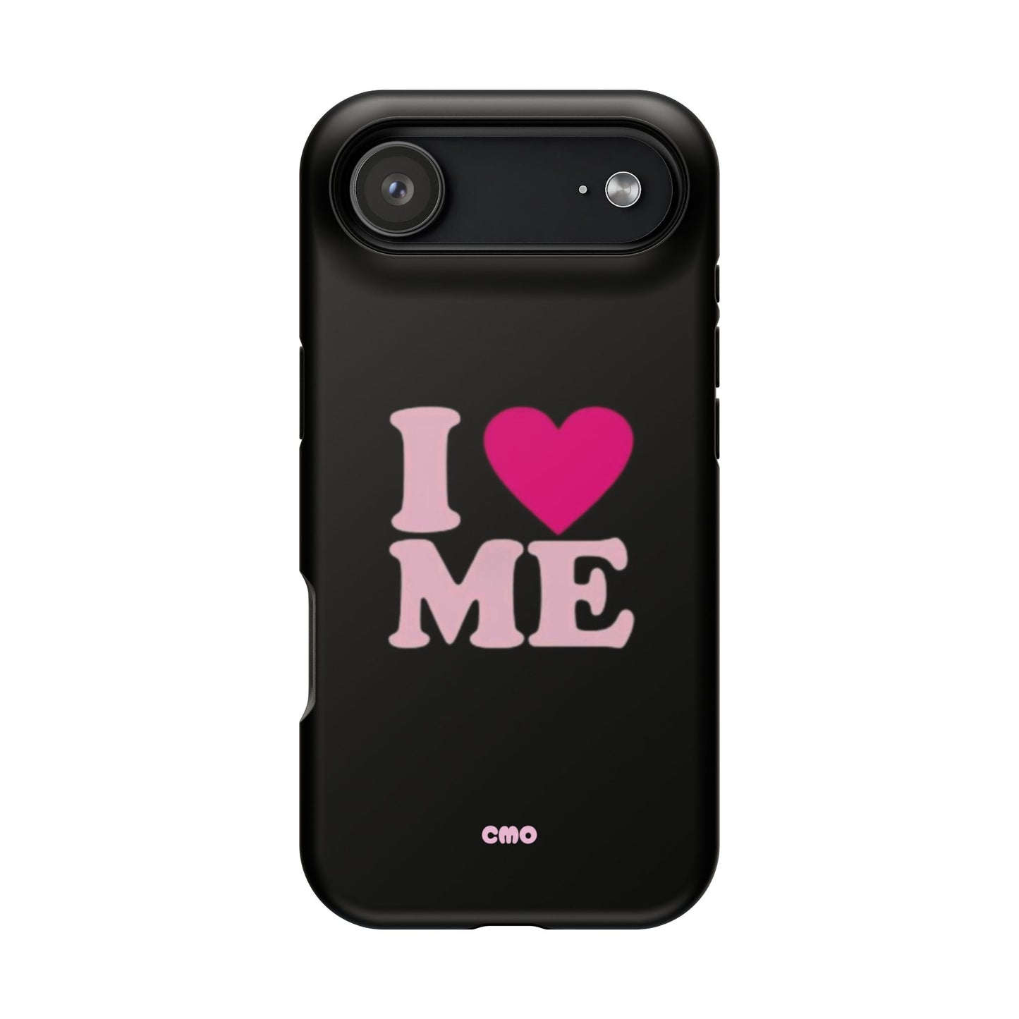 Magnetic Impact-Resistant Phone Case — "I love ME" Pink Self-Love Design