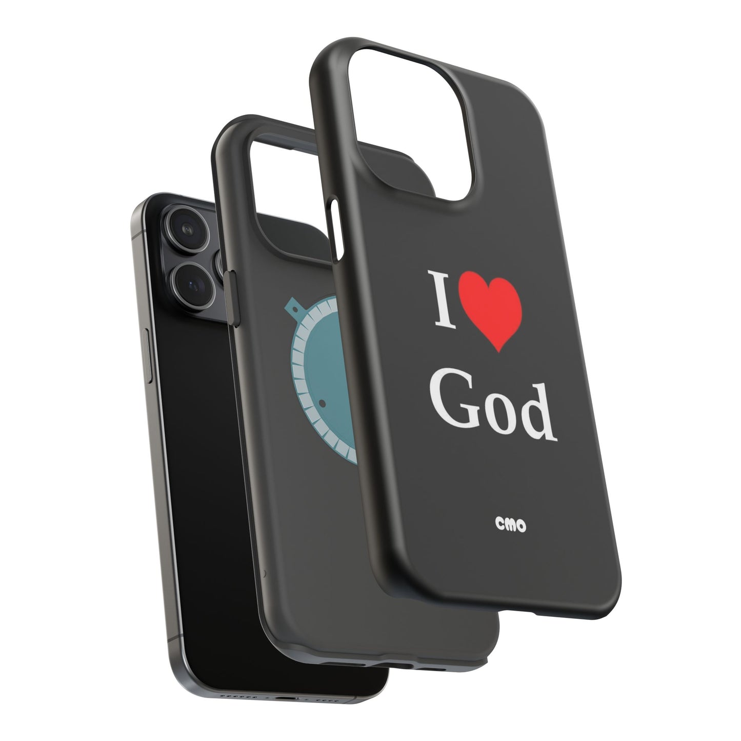 I love God Phone Case — Magnetic Impact-Resistant Religious iPhone Cover