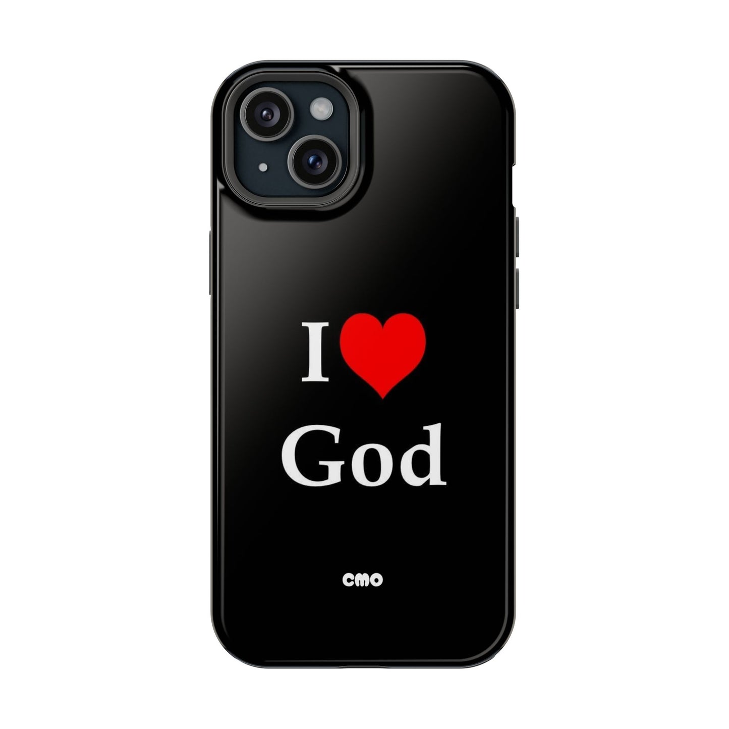 I love God Phone Case — Magnetic Impact-Resistant Religious iPhone Cover