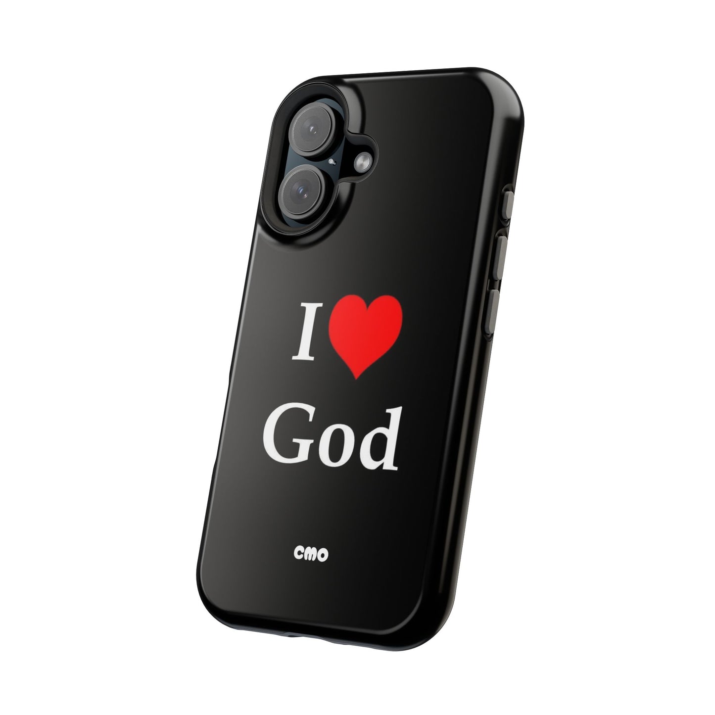I love God Phone Case — Magnetic Impact-Resistant Religious iPhone Cover