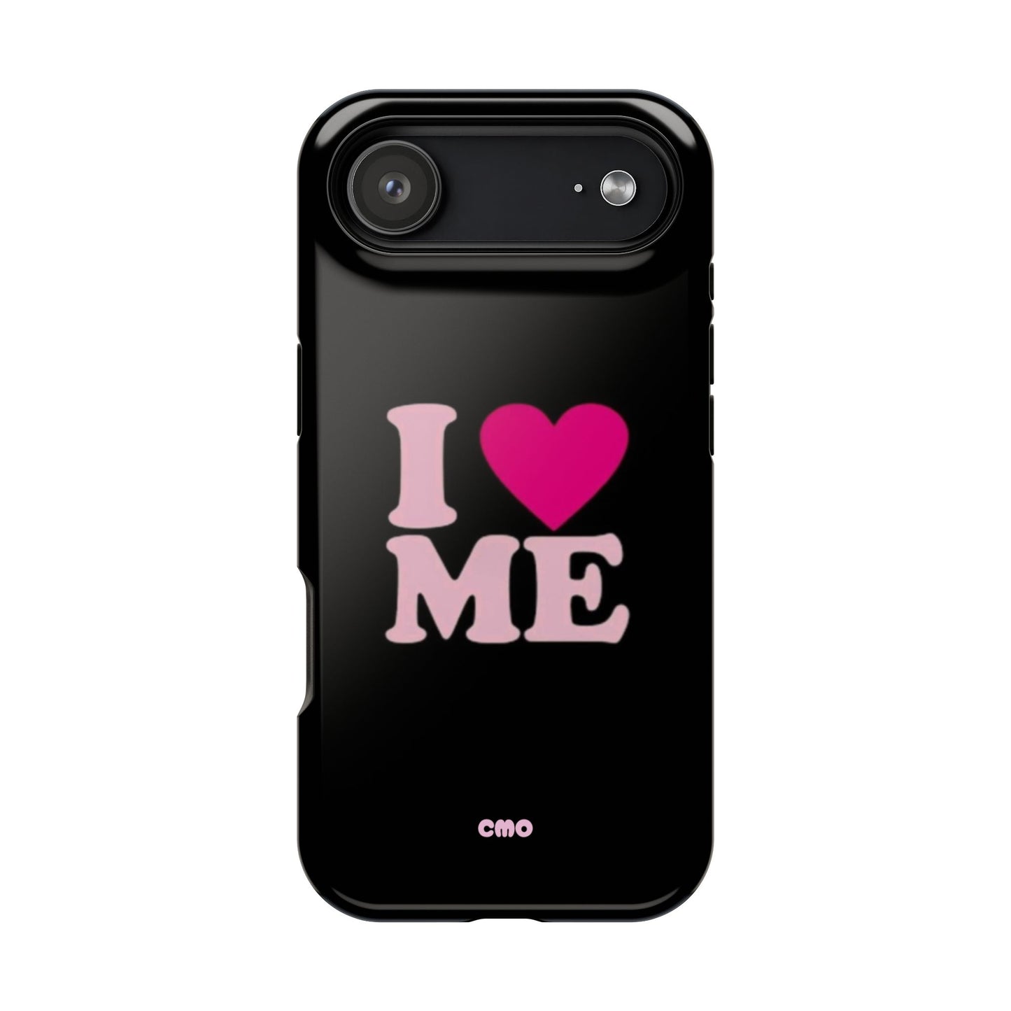 Magnetic Impact-Resistant Phone Case — "I love ME" Pink Self-Love Design
