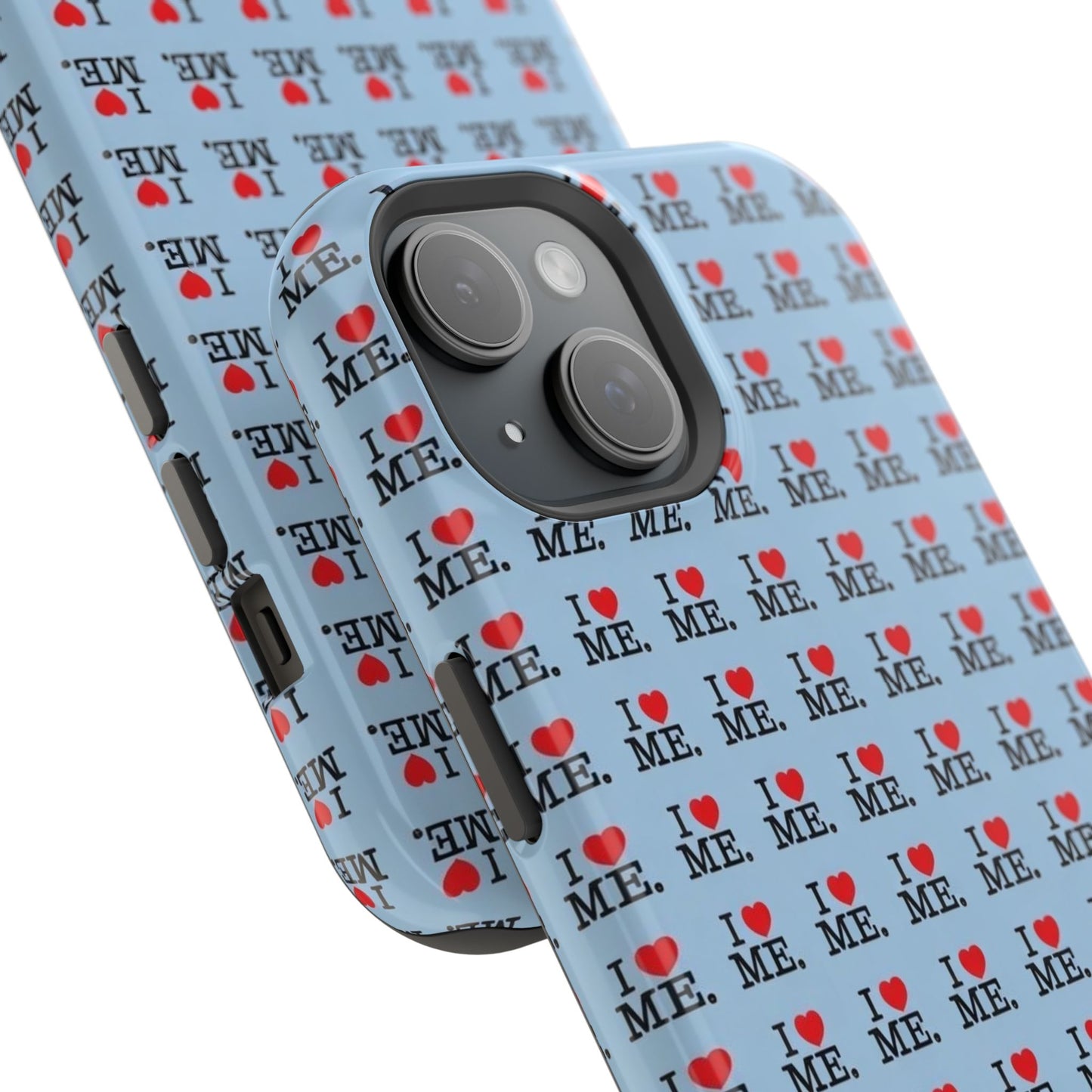 Magnetic Impact-Resistant Phone Case — "I love ME" Pattern