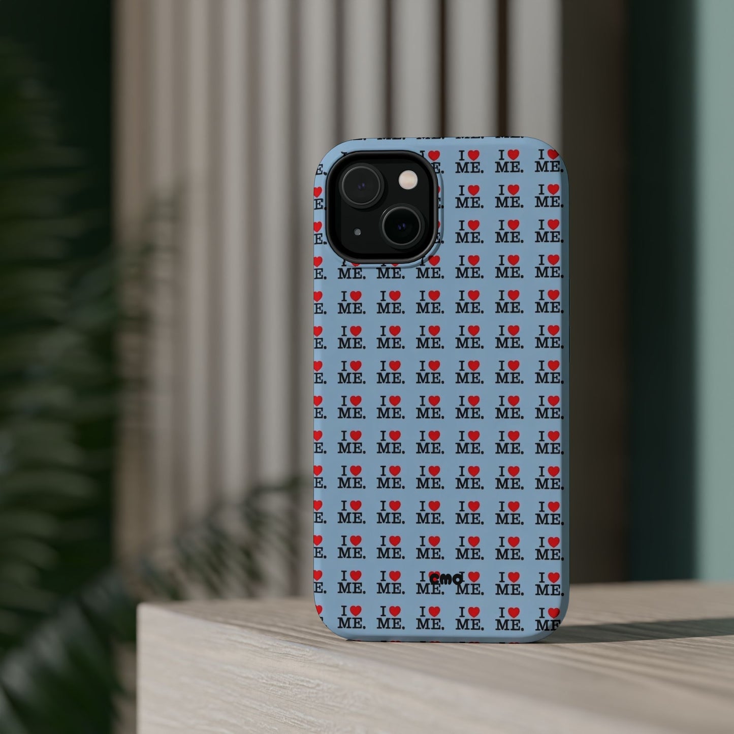 Magnetic Impact-Resistant Phone Case — "I love ME" Pattern