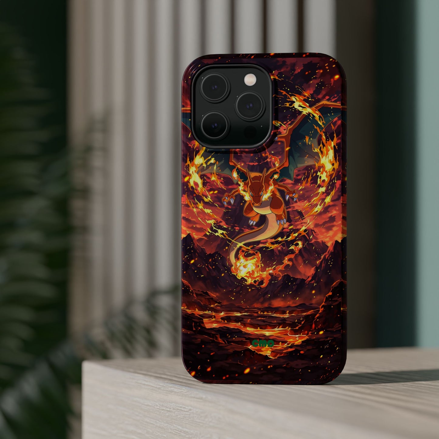 Fiery Abstract Magnetic Impact-Resistant Phone Case